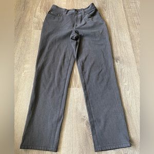 Vintage Lauren by Ralph Lauren Petite Size 6 Charcoal Straight Leg Office Pants